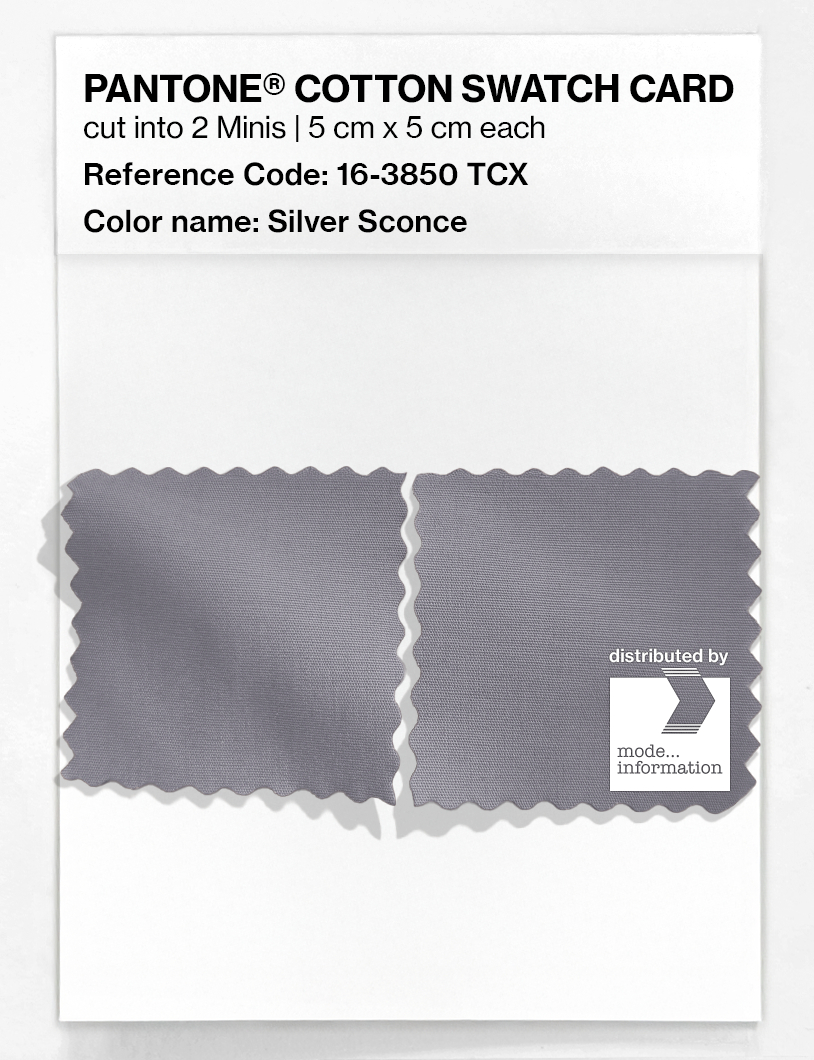 Artikelbild 4 des Artikels “PANTONE® COTTON SWATCH CARD 16-3850 TCX Silver Sconce “