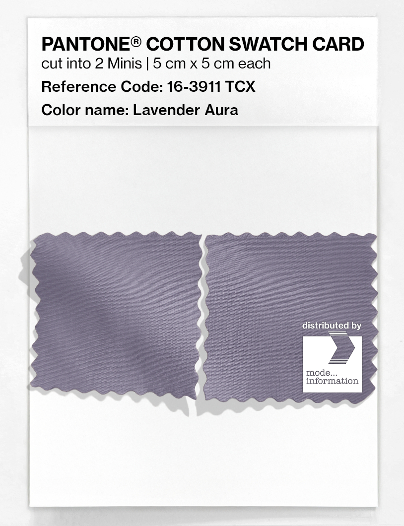 Product image 4 of the product “PANTONE® COTTON SWATCH CARD 16-3911 TCX Lavender Aura ”