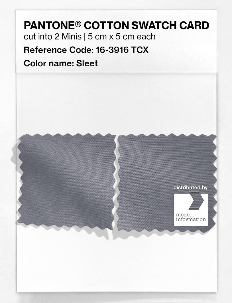 Product image 4 of the product “PANTONE® COTTON SWATCH CARD 16-3916 TCX Sleet ”