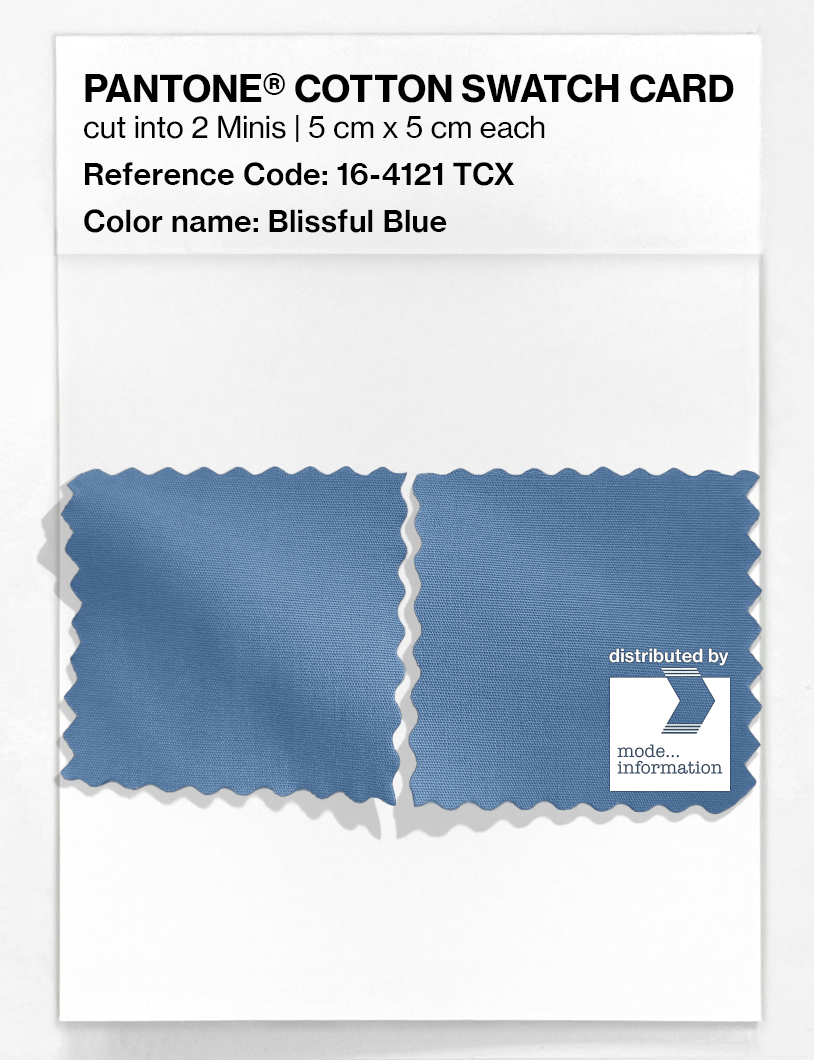 Artikelbild 4 des Artikels “PANTONE® COTTON SWATCH CARD 16-4121 TCX Blissful Blue “