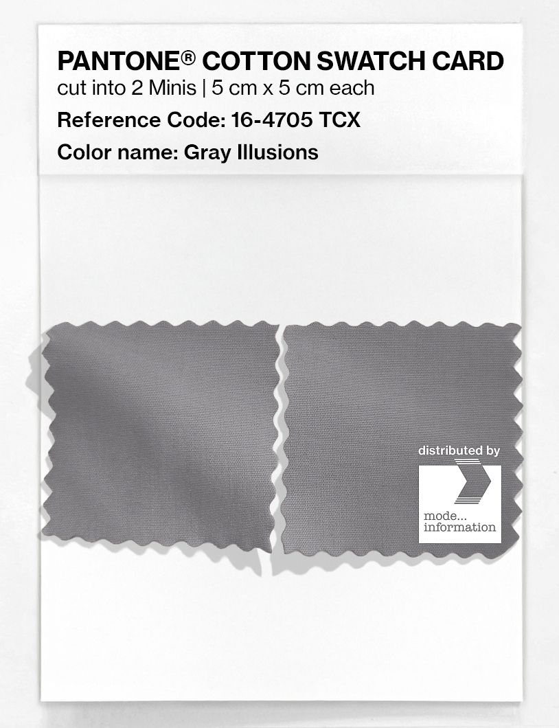 Artikelbild 4 des Artikels “PANTONE® COTTON SWATCH CARD 16-4705 TCX Gray Illusions “