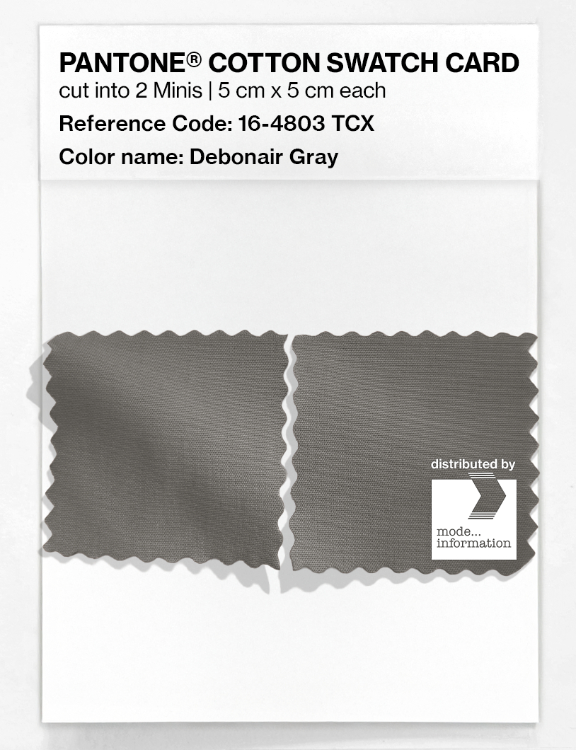 Artikelbild 4 des Artikels “PANTONE® COTTON SWATCH CARD 16-4803 TCX Debonair Gray “
