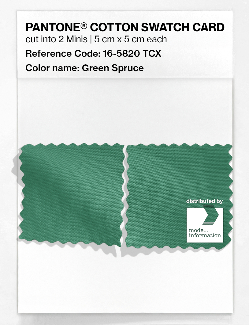 Artikelbild 4 des Artikels “PANTONE® COTTON SWATCH CARD 16-5820 TCX Green Spruce “