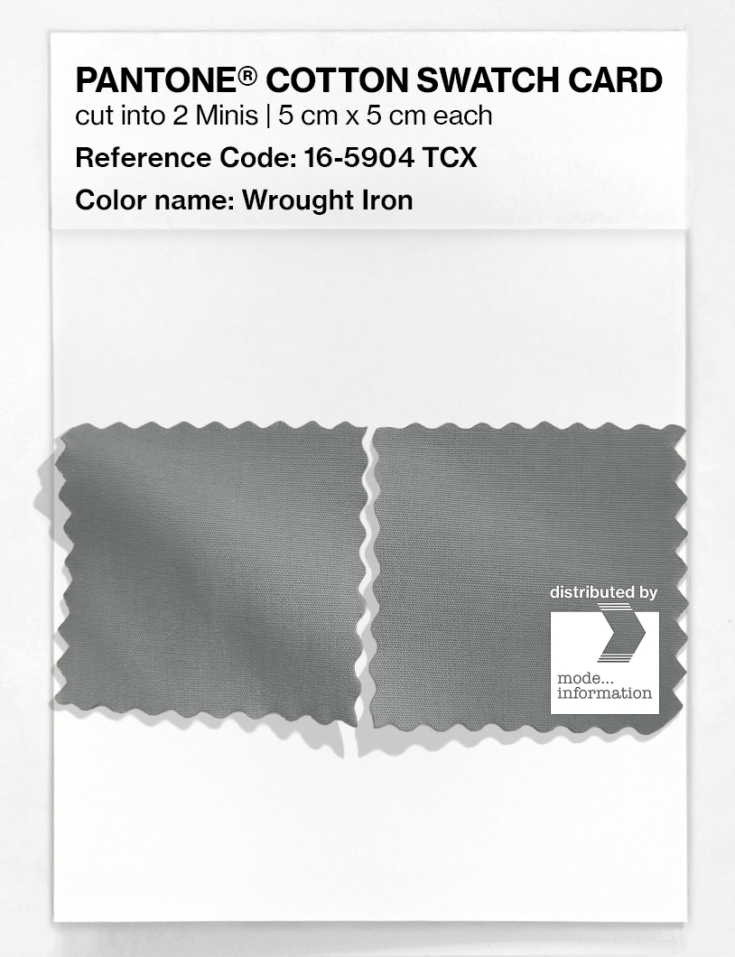 Product image 4 of the product “PANTONE® COTTON SWATCH CARD 16-5904 TCX Wrought Iron ”