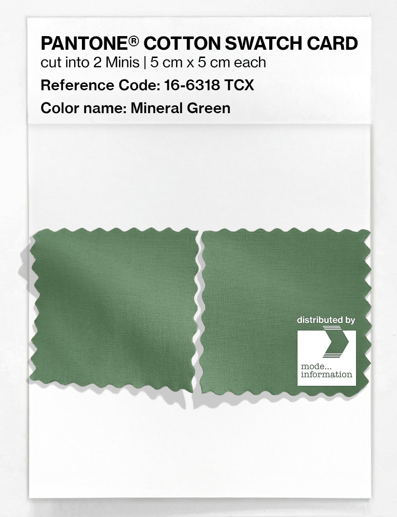 Artikelbild 4 des Artikels “PANTONE® COTTON SWATCH CARD 16-6318 TCX Mineral Green “