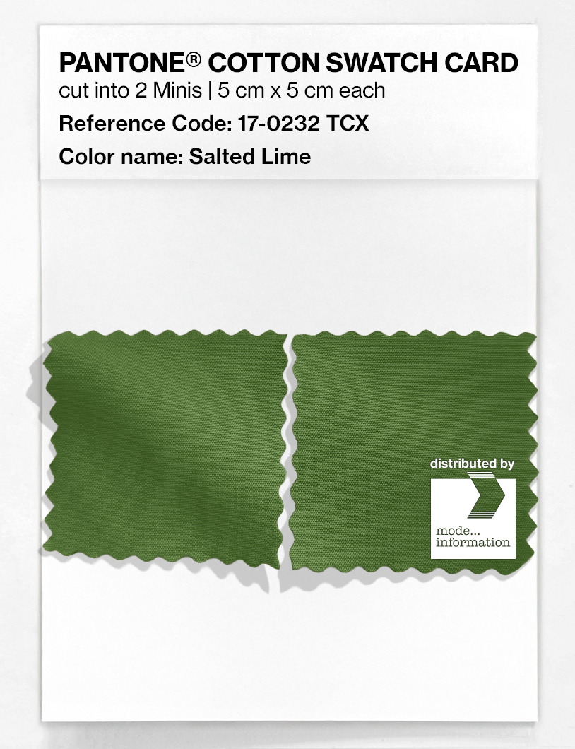 Artikelbild 4 des Artikels “PANTONE® COTTON SWATCH CARD 17-0232 TCX Salted Lime “