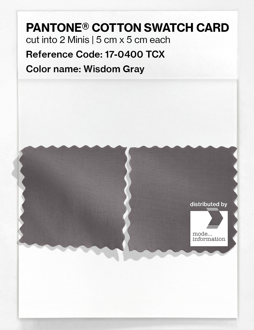 Artikelbild 4 des Artikels “PANTONE® COTTON SWATCH CARD 17-0400 TCX Wisdom Gray “