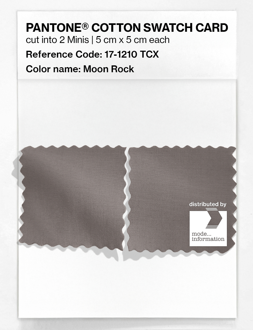 Product image 4 of the product “PANTONE® COTTON SWATCH CARD 17-1210 TCX Moon Rock ”