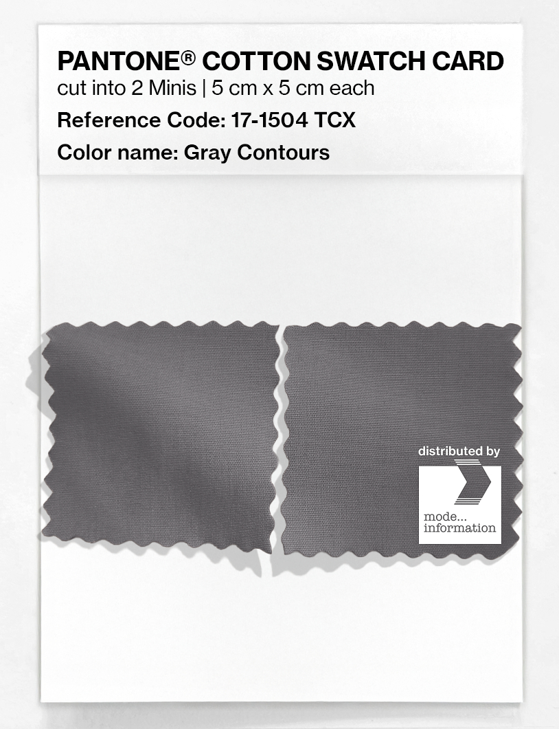 Artikelbild 4 des Artikels “PANTONE® COTTON SWATCH CARD 17-1504 TCX Gray Contours “