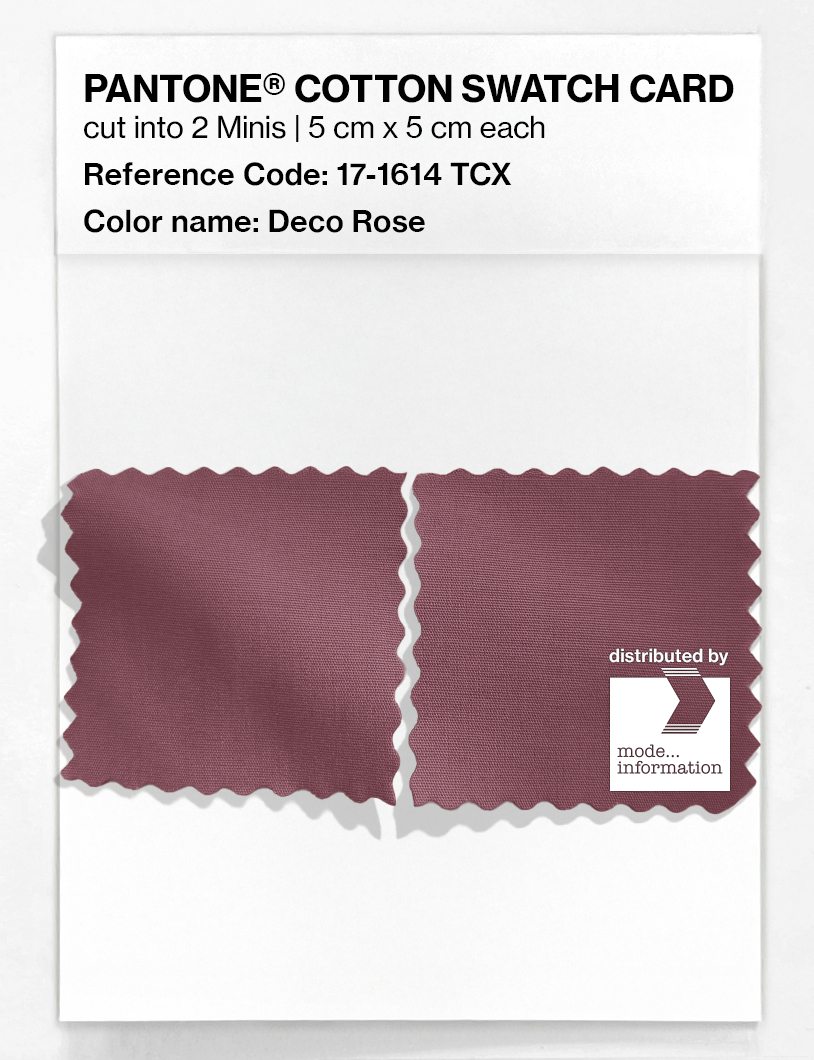 Product image 4 of the product “PANTONE® COTTON SWATCH CARD 17-1614 TCX Deco Rose ”