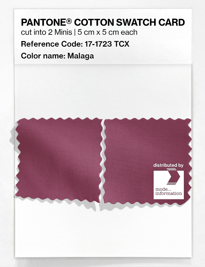 Product image 4 of the product “PANTONE® COTTON SWATCH CARD 17-1723 TCX Malaga ”