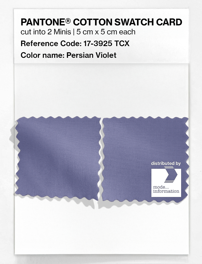 Product image 4 of the product “PANTONE® COTTON SWATCH CARD 17-3925 TCX Persian Violet ”
