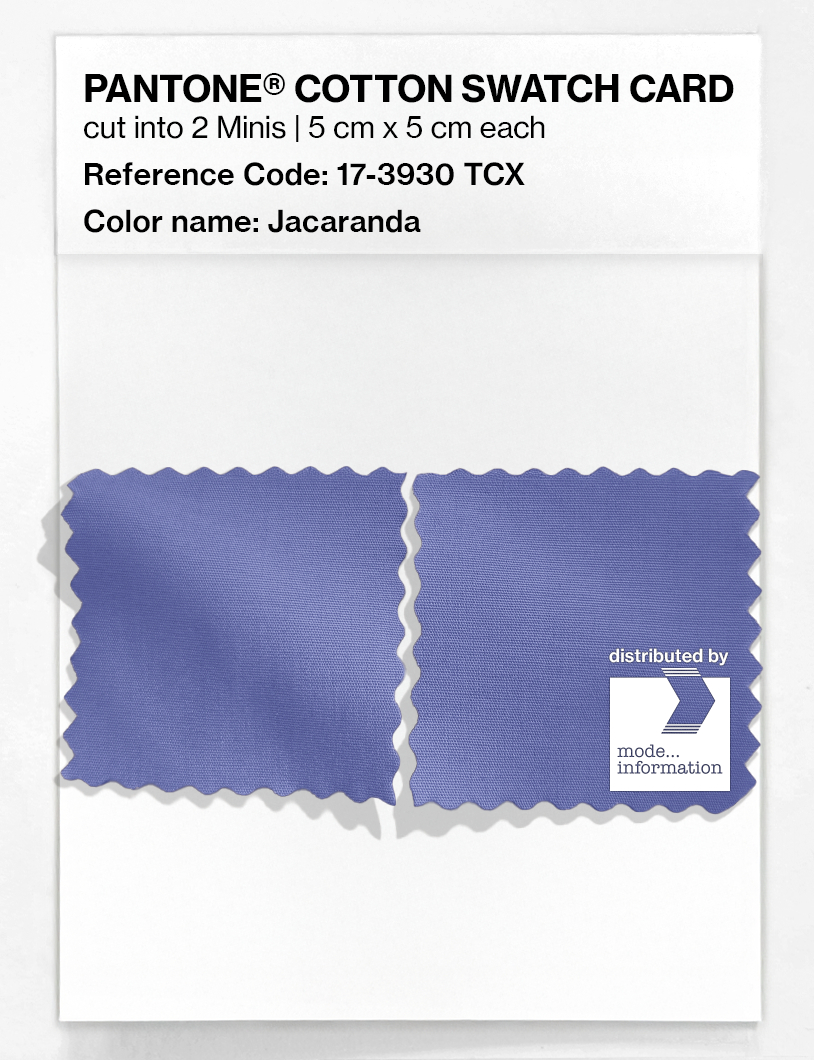 Product image 4 of the product “PANTONE® COTTON SWATCH CARD 17-3930 TCX Jacaranda ”