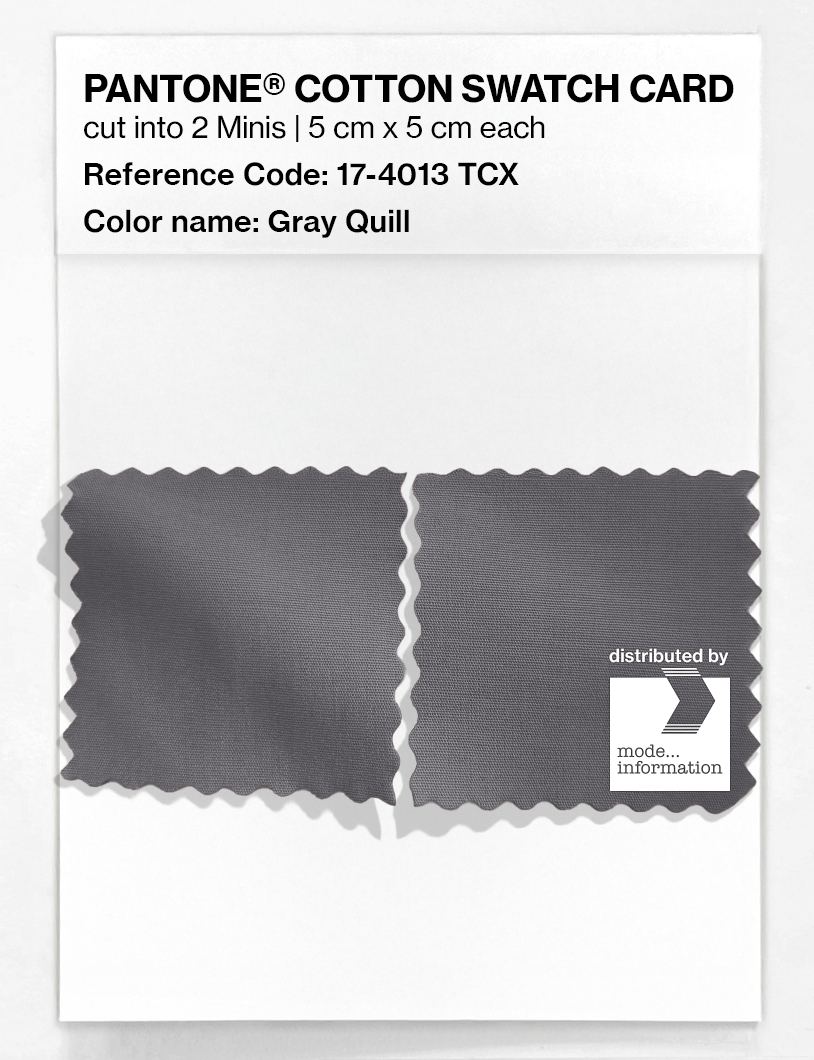 Artikelbild 4 des Artikels “PANTONE® COTTON SWATCH CARD 17-4013 TCX Gray Quill “