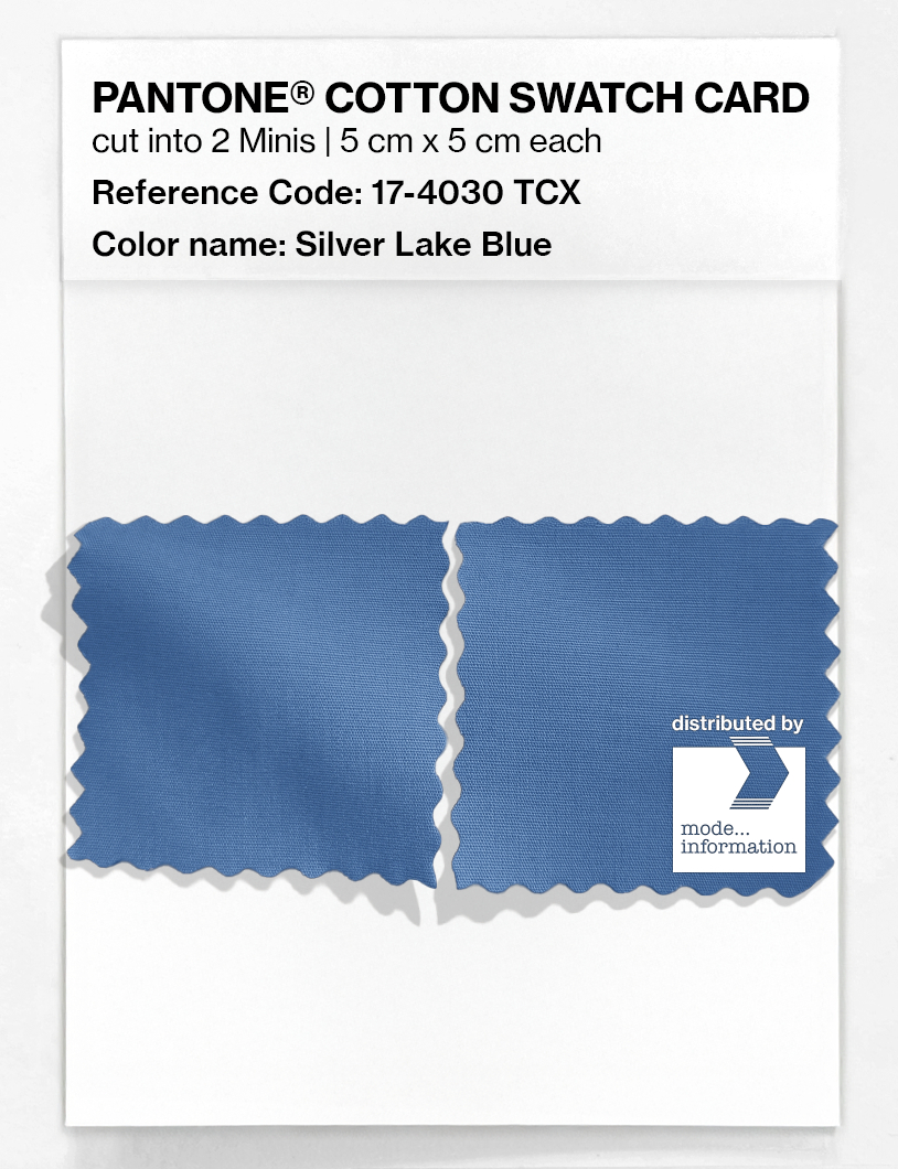 Artikelbild 4 des Artikels “PANTONE® COTTON SWATCH CARD 17-4030 TCX Silver Lake Blue “