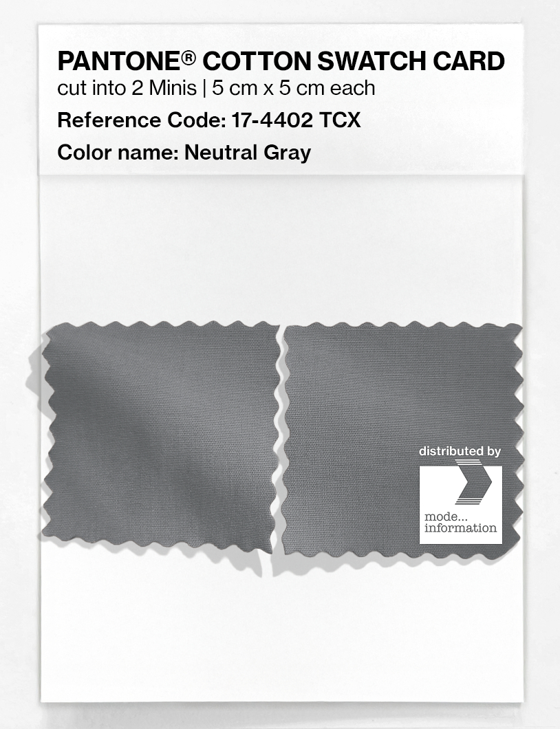Artikelbild 4 des Artikels “PANTONE® COTTON SWATCH CARD 17-4402 TCX Neutral Gray “