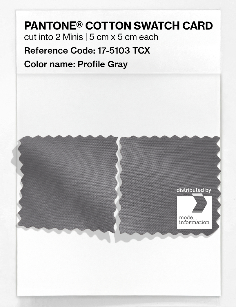 Artikelbild 4 des Artikels “PANTONE® COTTON SWATCH CARD 17-5103 TCX Profile Gray “