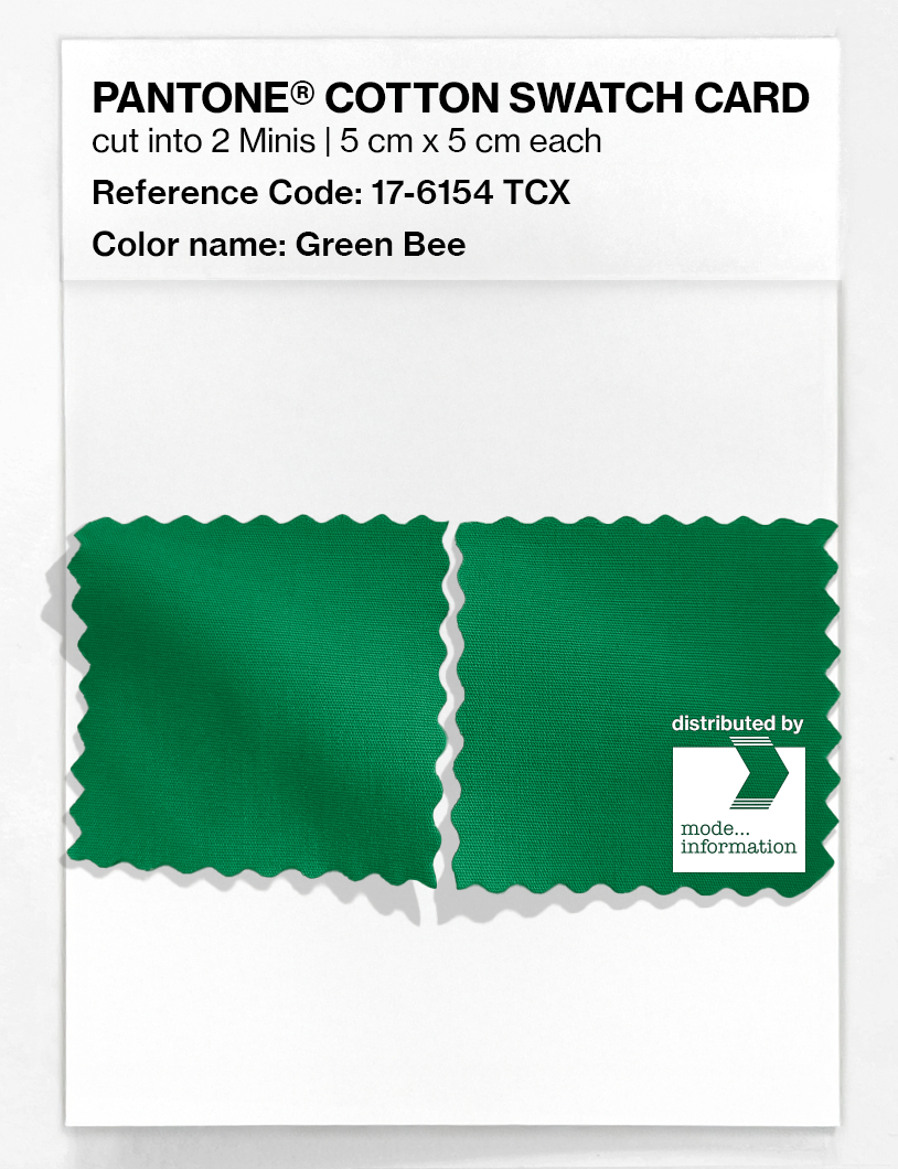 Product image 4 of the product “PANTONE® COTTON SWATCH CARD 17-6154 TCX Green Bee ”
