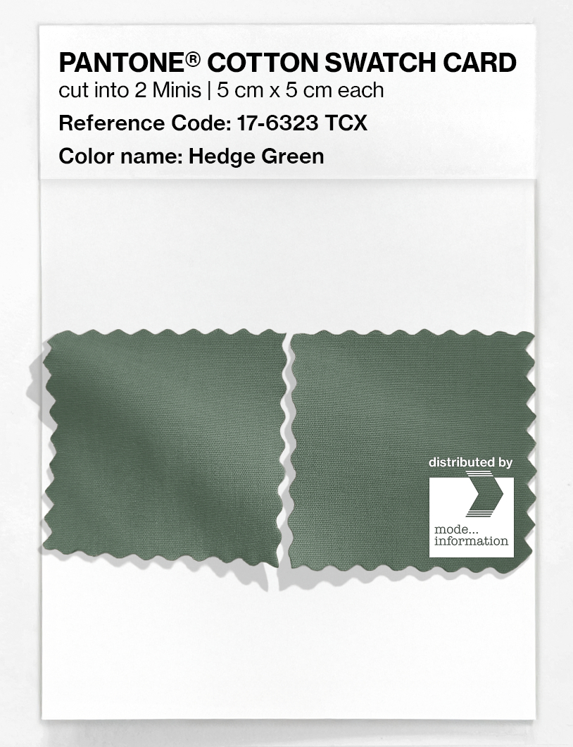 Artikelbild 4 des Artikels “PANTONE® COTTON SWATCH CARD 17-6323 TCX Hedge Green “