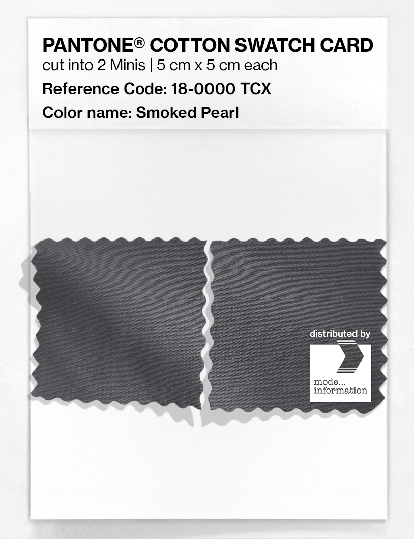 Artikelbild 4 des Artikels “PANTONE® COTTON SWATCH CARD 18-0000 TCX Smoked Pearl “