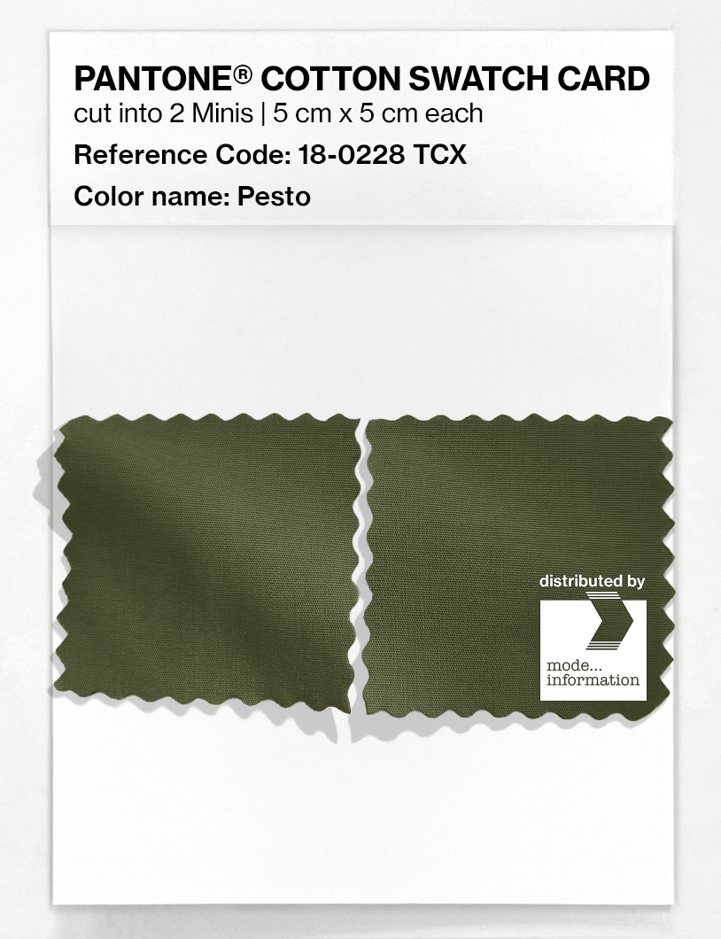 Artikelbild 4 des Artikels “PANTONE® COTTON SWATCH CARD 18-0228 TCX Pesto “