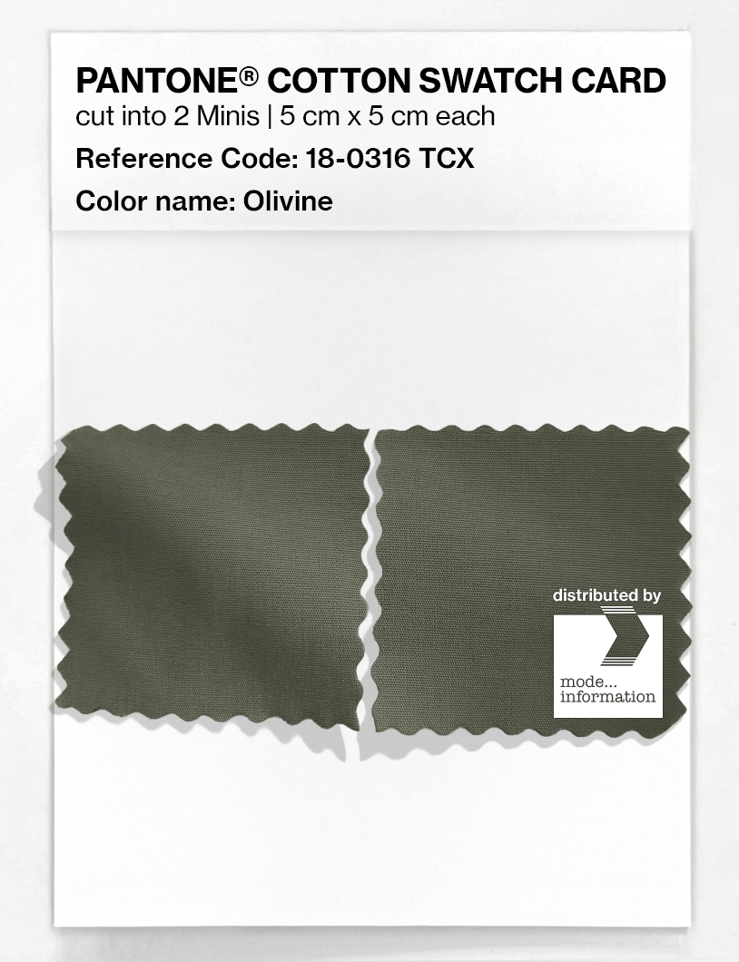 Artikelbild 4 des Artikels “PANTONE® COTTON SWATCH CARD 18-0316 TCX Olivine “