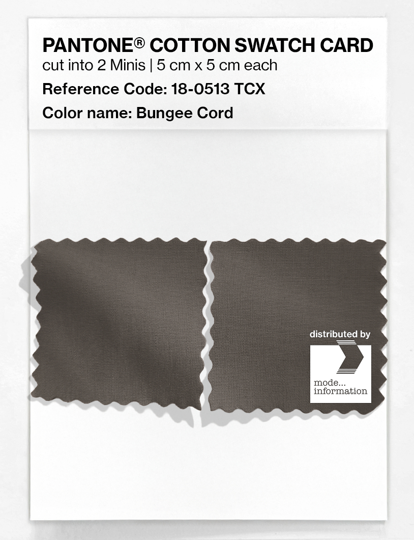 Product image 4 of the product “PANTONE® COTTON SWATCH CARD 18-0513 TCX Bungee Cord ”
