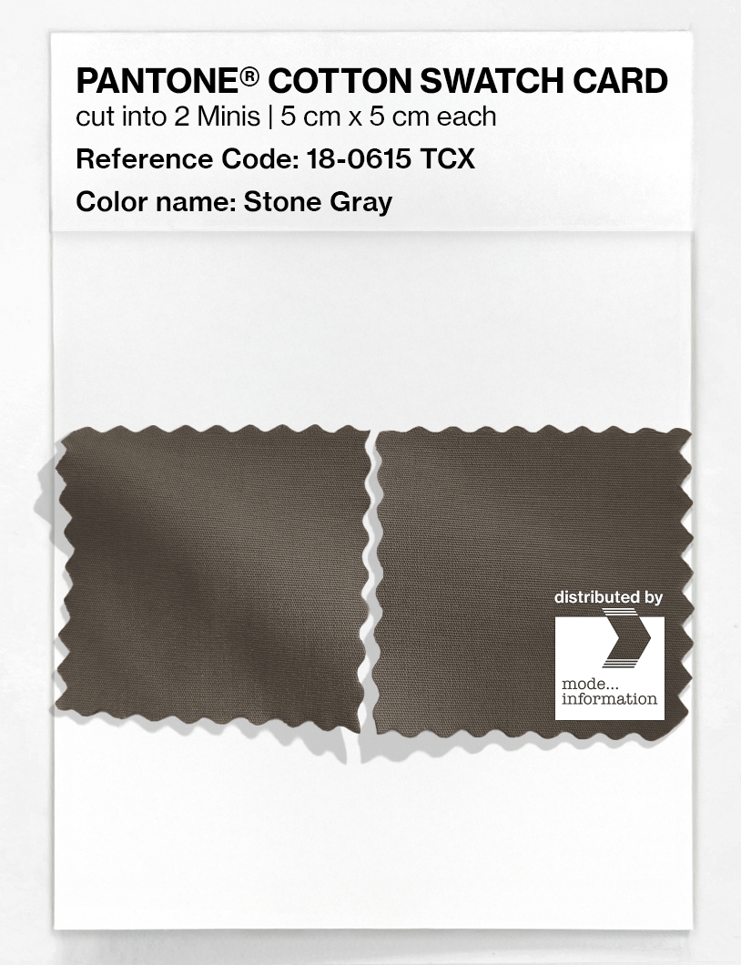 Artikelbild 4 des Artikels “PANTONE® COTTON SWATCH CARD 18-0615 TCX Stone Gray “