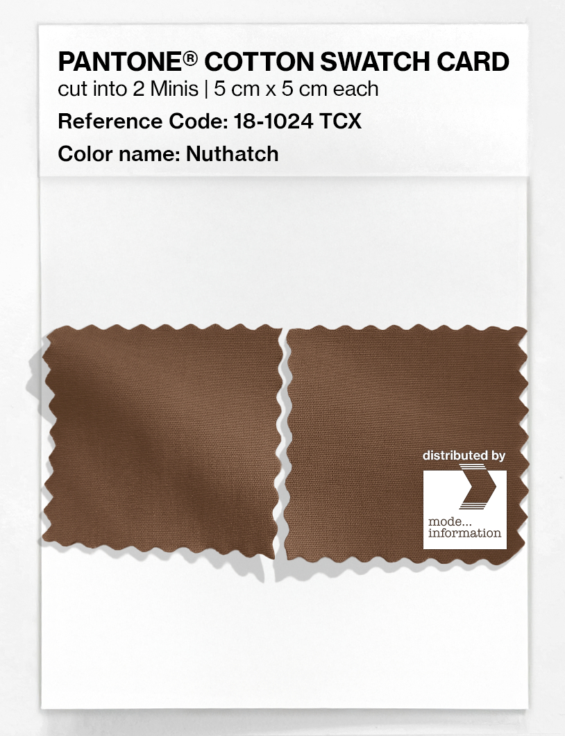Artikelbild 4 des Artikels “PANTONE® COTTON SWATCH CARD 18-1024 TCX Nuthatch “