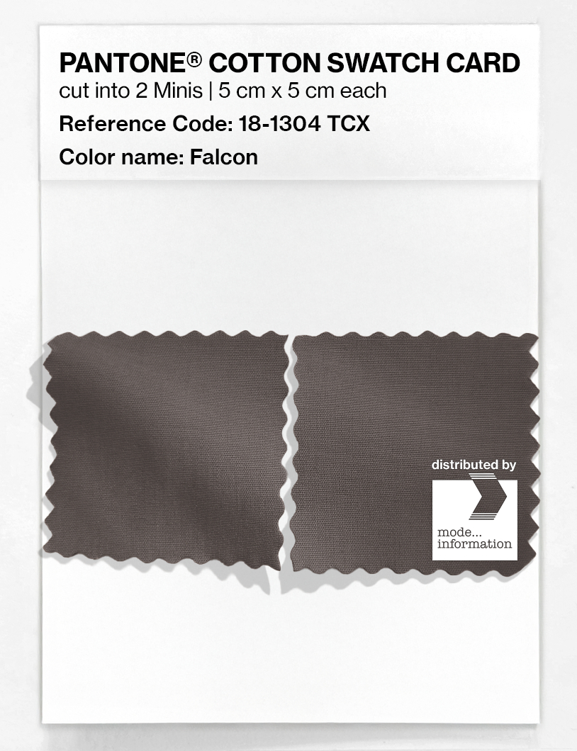 Product image 4 of the product “PANTONE® COTTON SWATCH CARD 18-1304 TCX Falcon ”