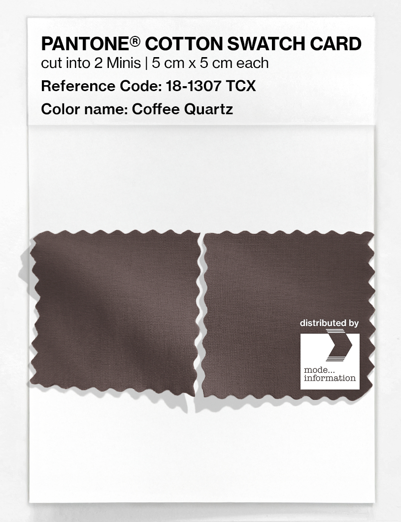 Artikelbild 4 des Artikels “PANTONE® COTTON SWATCH CARD 18-1307 TCX Coffee Quartz “