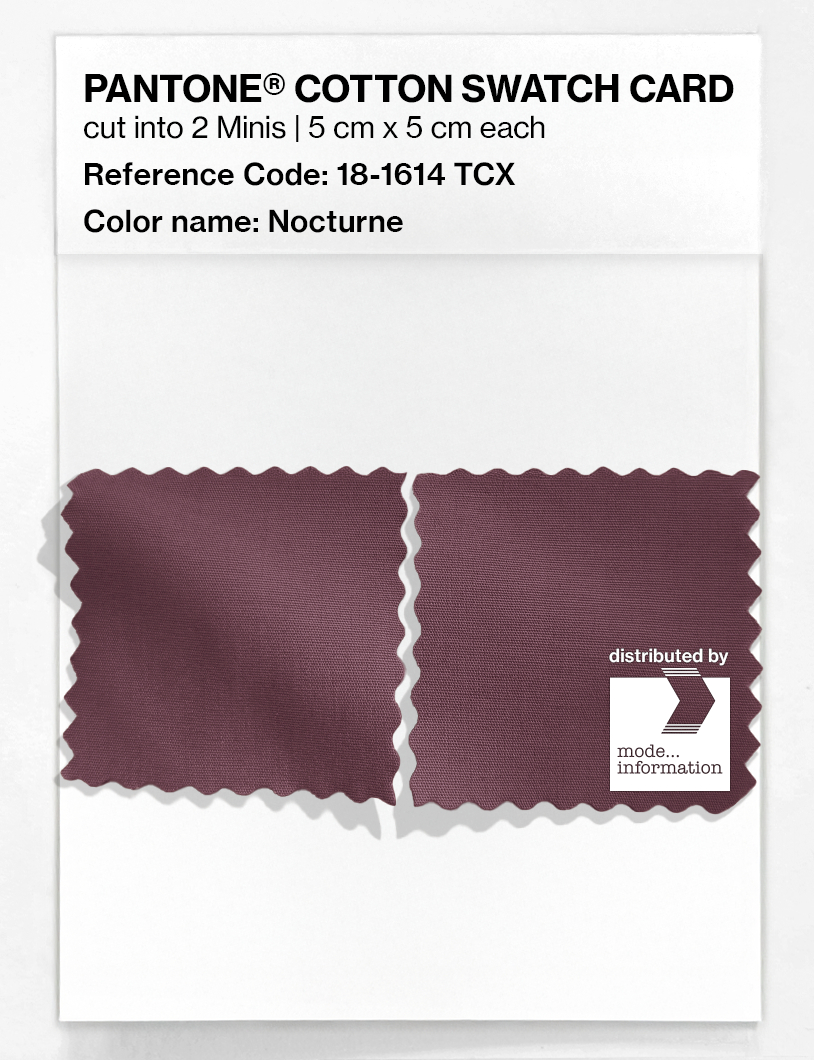 Product image 4 of the product “PANTONE® COTTON SWATCH CARD 18-1614 TCX Nocturne ”