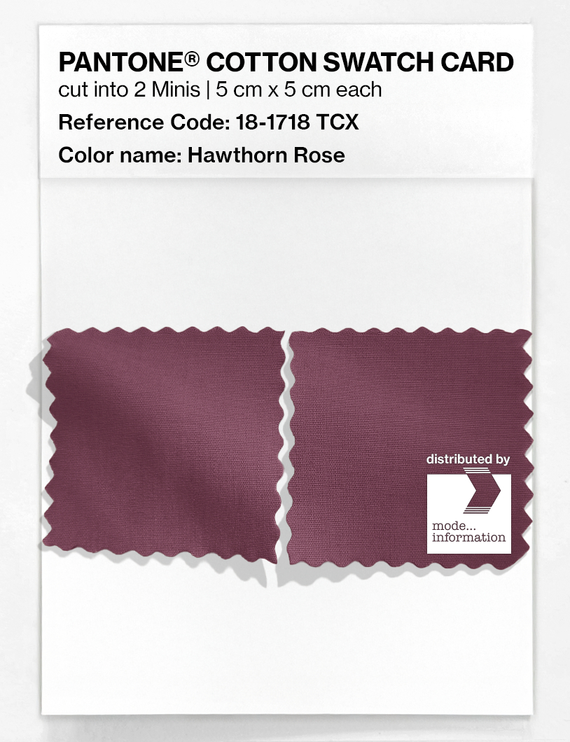 Artikelbild 4 des Artikels “PANTONE® COTTON SWATCH CARD 18-1718 TCX Hawthorn Rose “