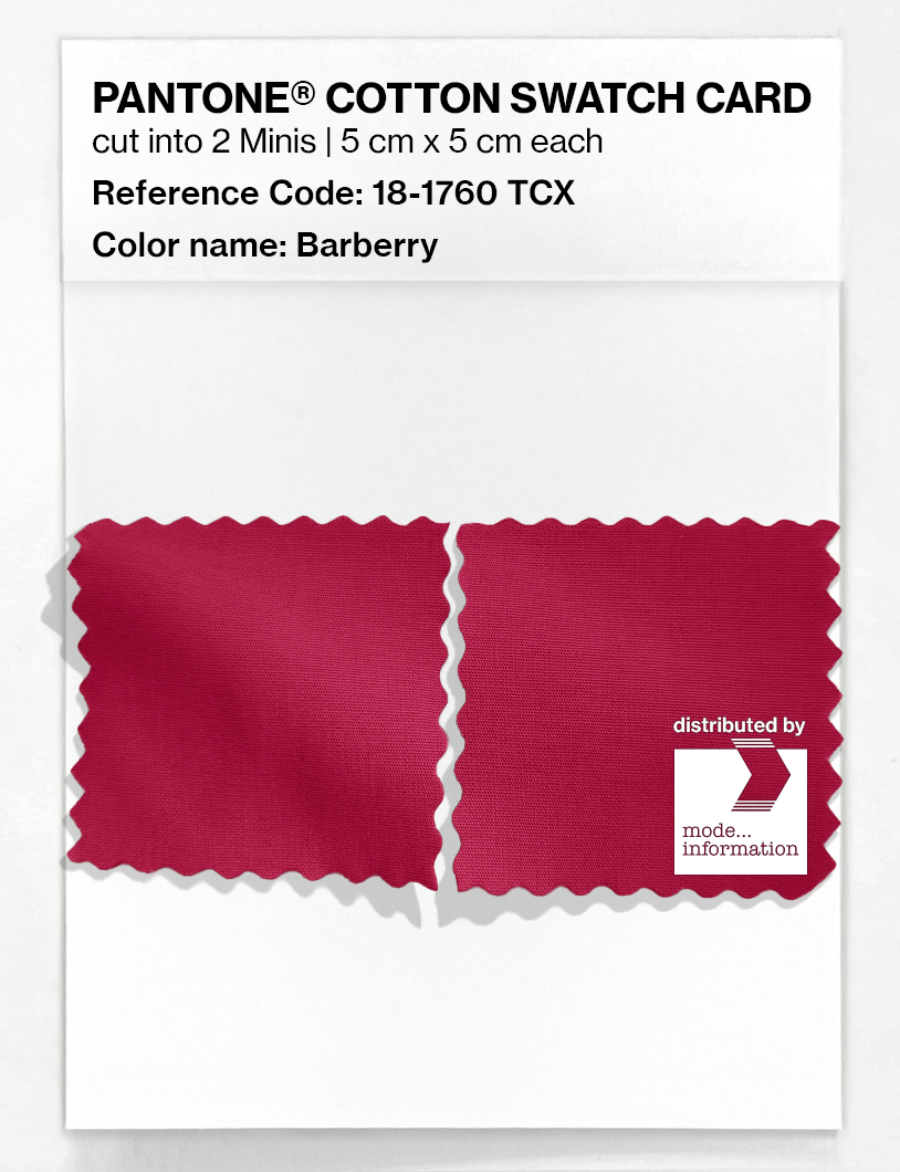 Artikelbild 4 des Artikels “PANTONE® COTTON SWATCH CARD 18-1760 TCX Barberry “