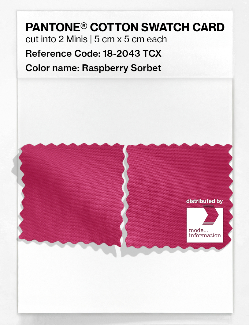 Artikelbild 4 des Artikels “PANTONE® COTTON SWATCH CARD 18-2043 TCX Raspberry Sorbet “