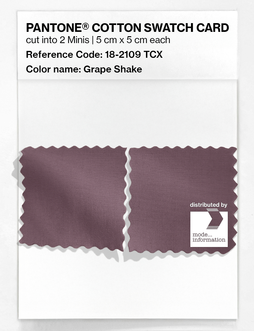 Product image 4 of the product “PANTONE® COTTON SWATCH CARD 18-2109 TCX Grape Shake ”