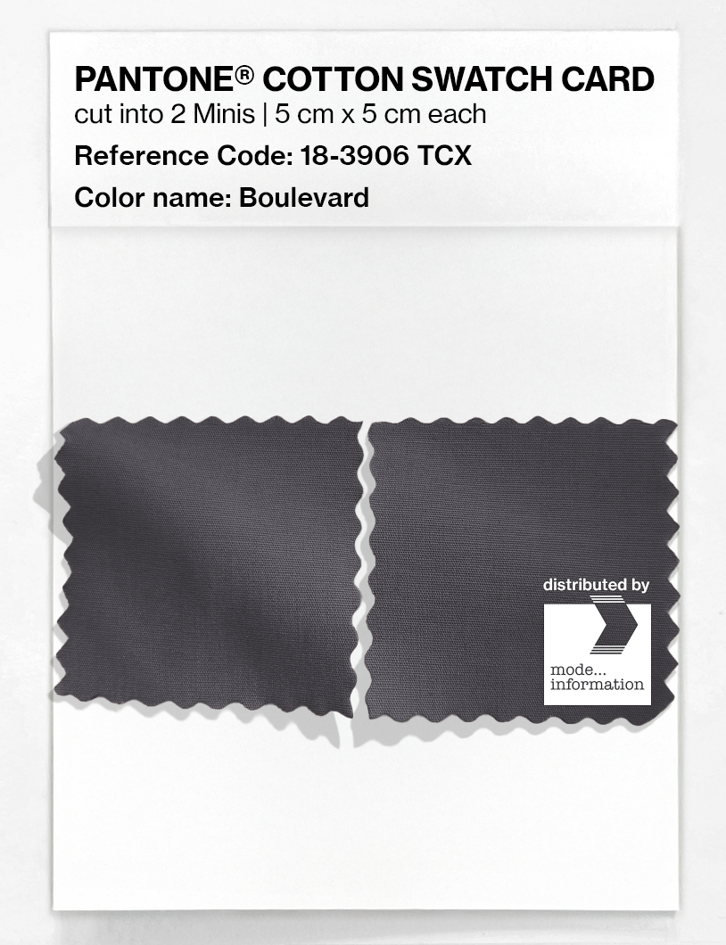 Product image 4 of the product “PANTONE® COTTON SWATCH CARD 18-3906 TCX Boulevard ”