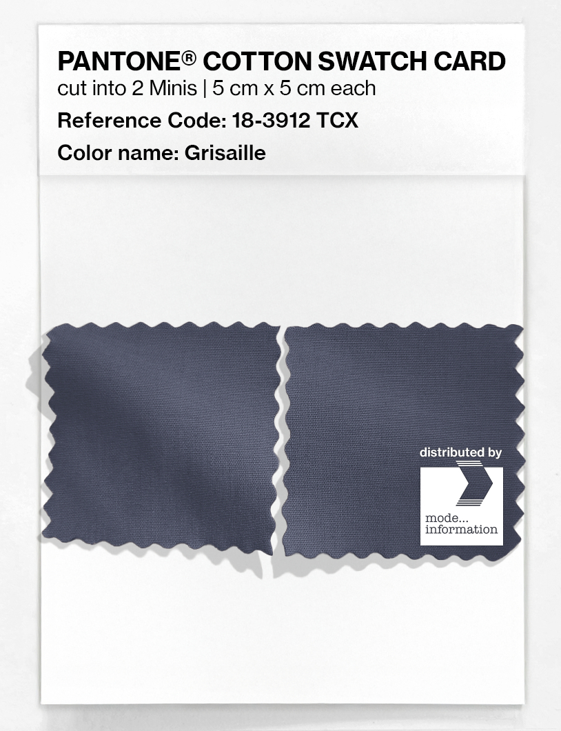 Product image 4 of the product “PANTONE® COTTON SWATCH CARD 18-3912 TCX Grisaille ”
