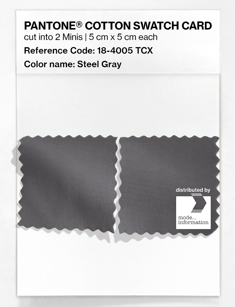 Artikelbild 4 des Artikels “PANTONE® COTTON SWATCH CARD 18-4005 TCX Steel Gray “