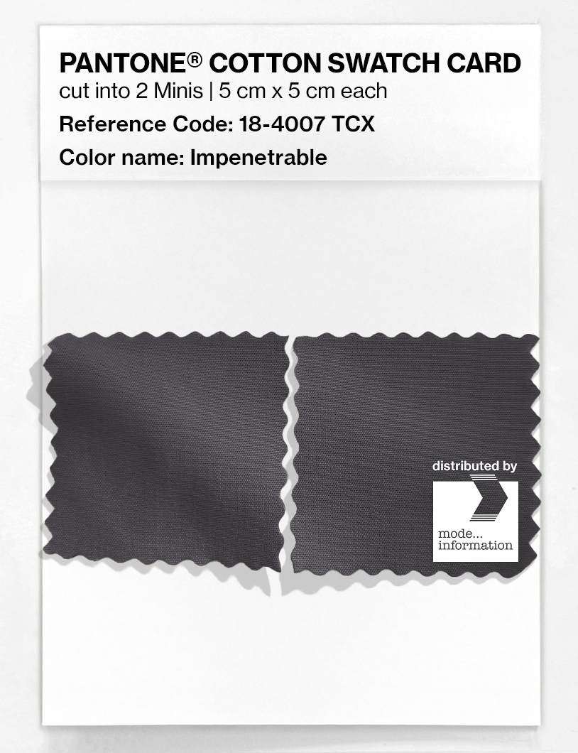 Artikelbild 4 des Artikels “PANTONE® COTTON SWATCH CARD 18-4007 TCX Impenetrable “