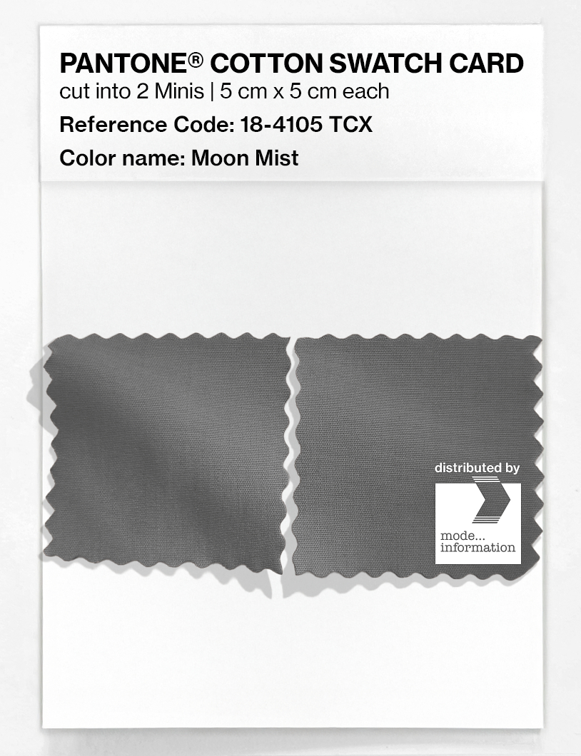 Artikelbild 4 des Artikels “PANTONE® COTTON SWATCH CARD 18-4105 TCX Moon Mist “