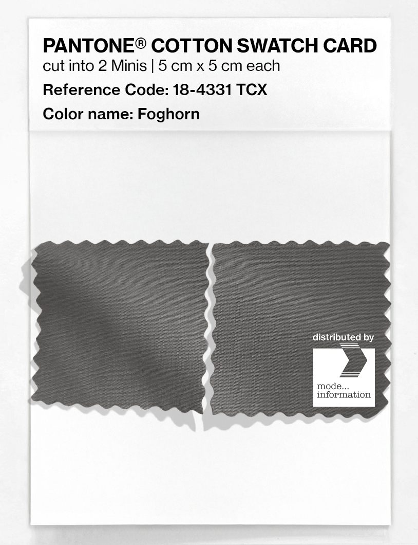 Artikelbild 4 des Artikels “PANTONE® COTTON SWATCH CARD 18-4331 TCX Foghorn “