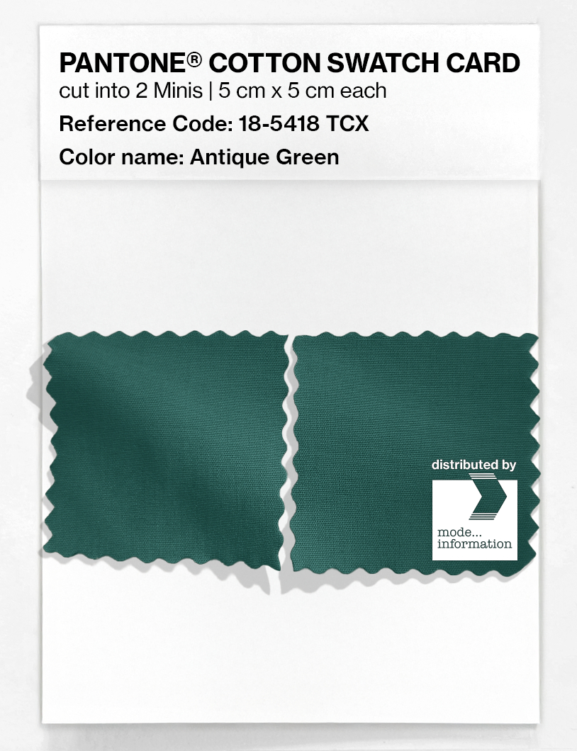 Artikelbild 4 des Artikels “PANTONE® COTTON SWATCH CARD 18-5418 TCX Antique Green “