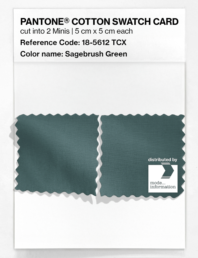 Artikelbild 4 des Artikels “PANTONE® COTTON SWATCH CARD 18-5612 TCX Sagebrush Green “