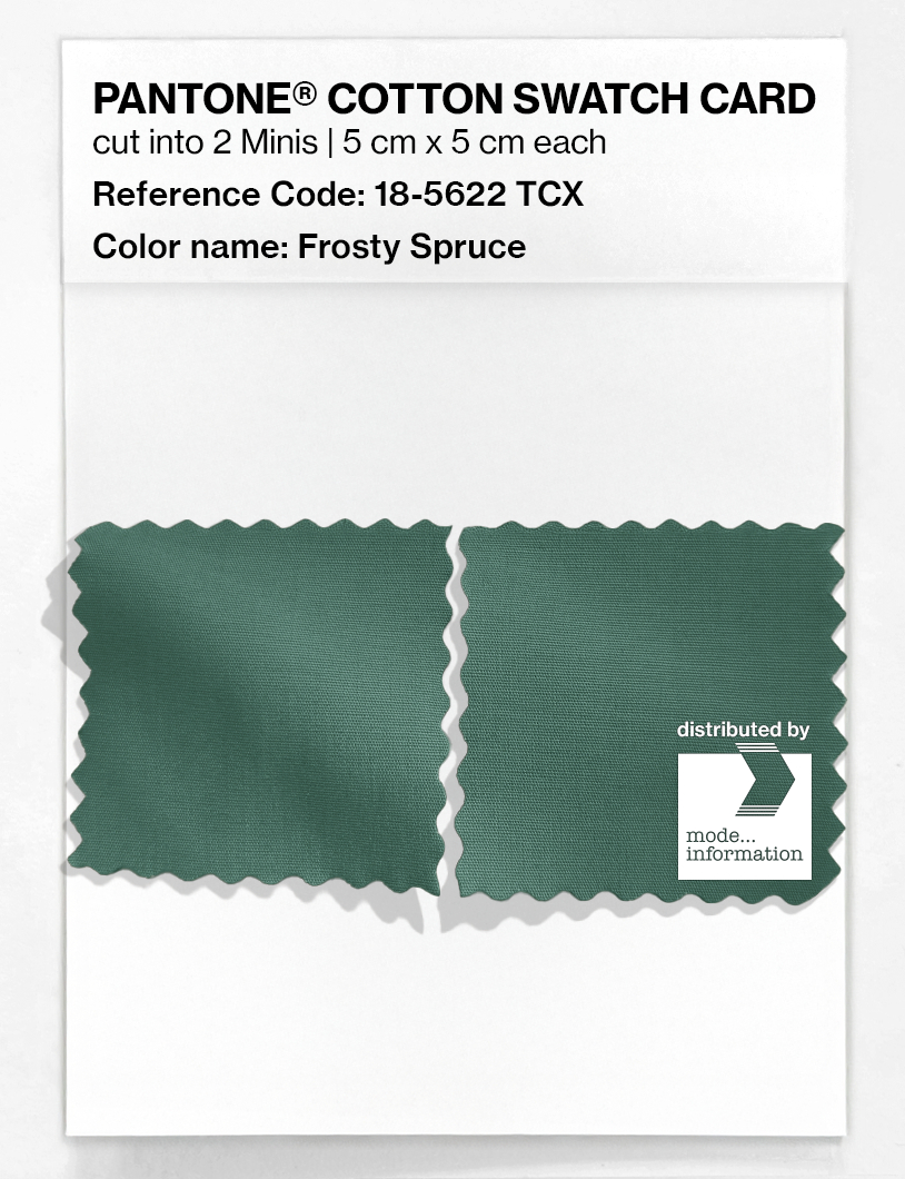 Artikelbild 4 des Artikels “PANTONE® COTTON SWATCH CARD 18-5622 TCX Frosty Spruce “