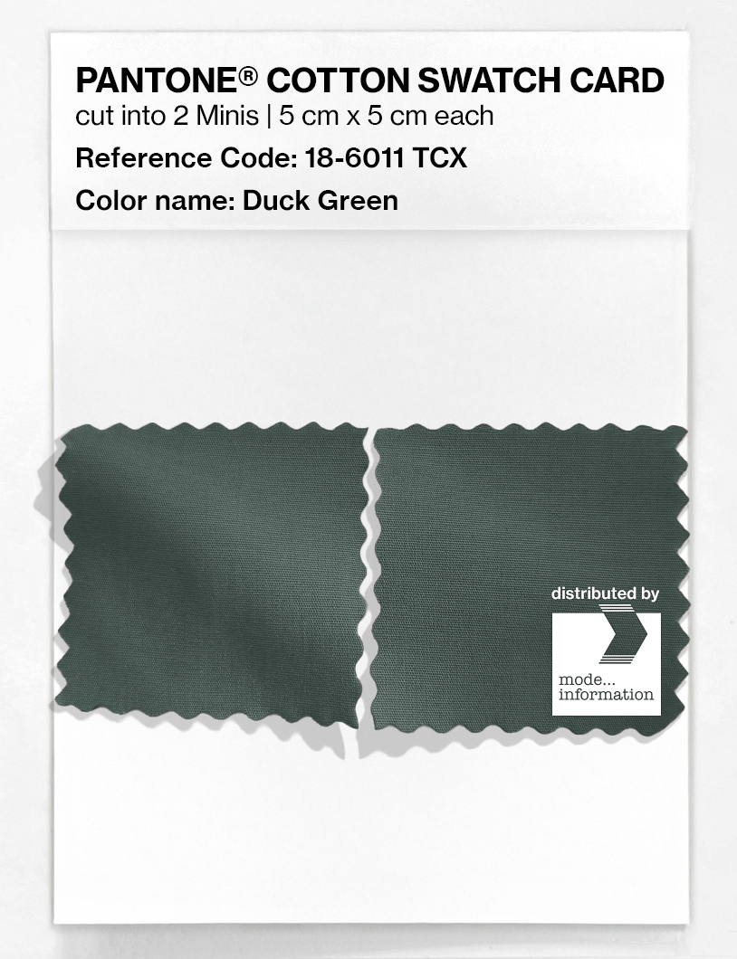 Artikelbild 4 des Artikels “PANTONE® COTTON SWATCH CARD 18-6011 TCX Duck Green “