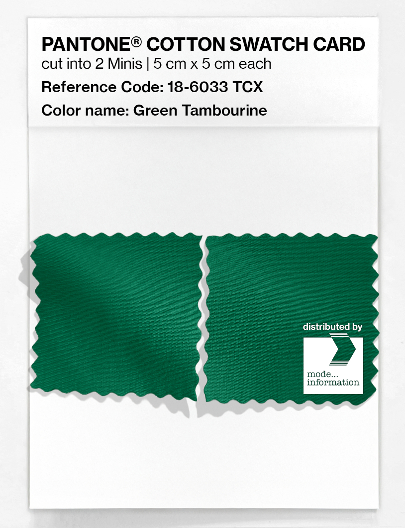 Artikelbild 4 des Artikels “PANTONE® COTTON SWATCH CARD 18-6033 TCX Green Tambourine “