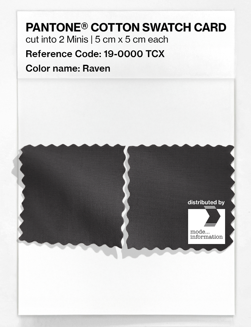 Artikelbild 4 des Artikels “PANTONE® COTTON SWATCH CARD 19-0000 TCX Raven “