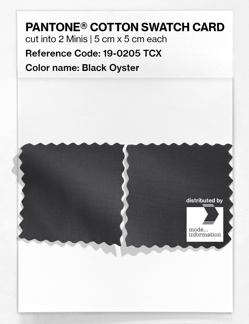 Artikelbild 4 des Artikels “PANTONE® COTTON SWATCH CARD 19-0205 TCX Black Oyster “
