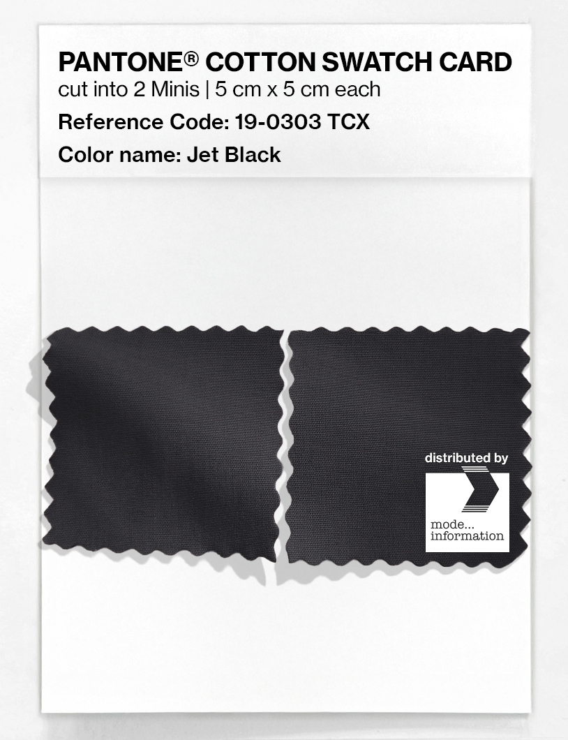 Artikelbild 4 des Artikels “PANTONE® COTTON SWATCH CARD 19-0303 TCX Jet Black “